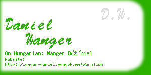 daniel wanger business card